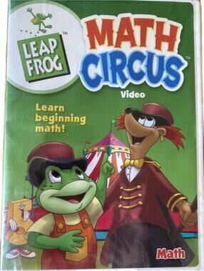Leap Frog - Math Circus Video [ DVD 2004 ] Ages 3-6  Numbers Counting Adding